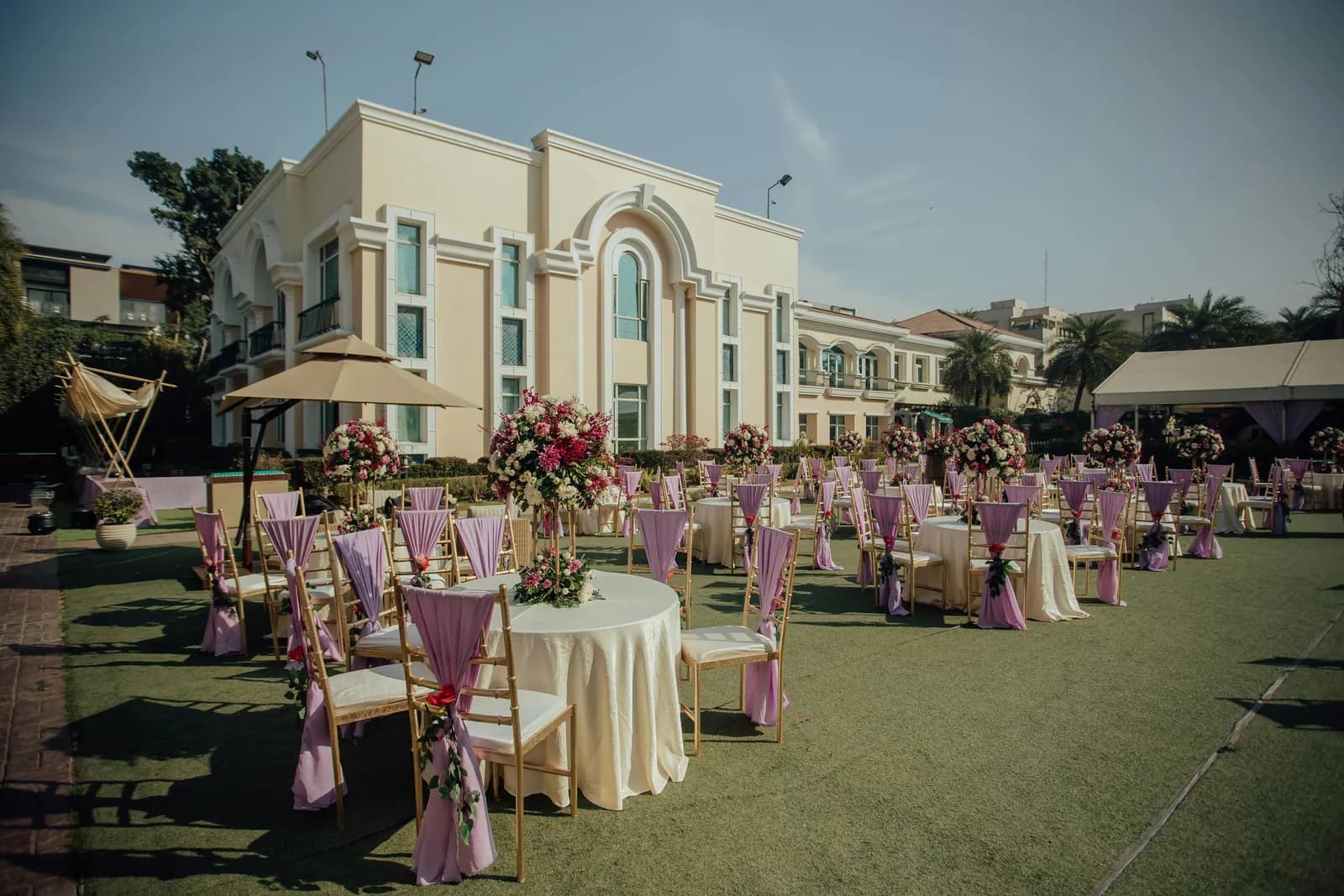 Event venue styled for a celebration