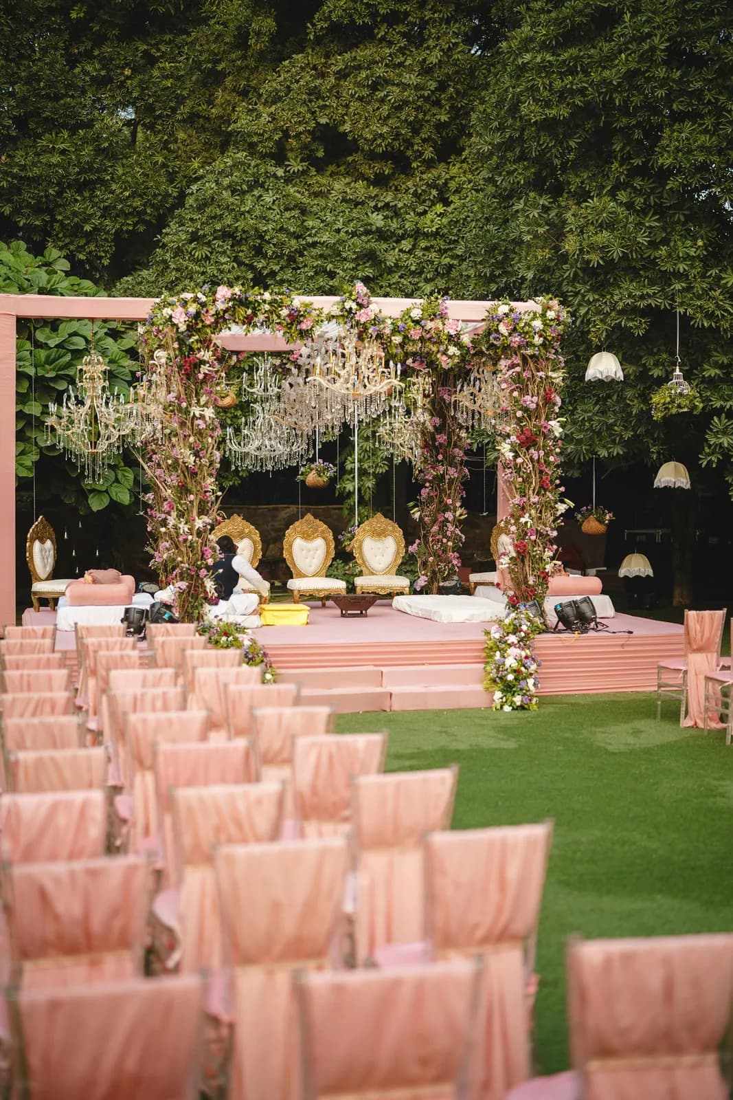 Event venue styled for a celebration